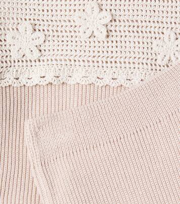 Baby Lucette set of cotton sweater and pants | Bebe Organic