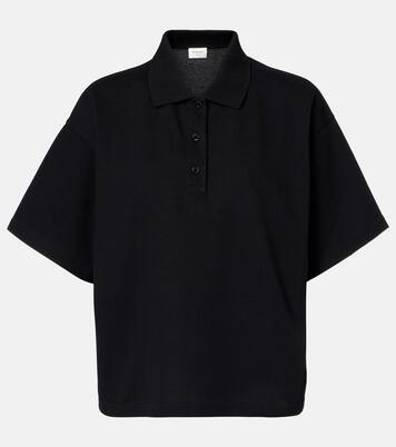 Cassandre cotton-blend piqué polo shirt | Saint Laurent