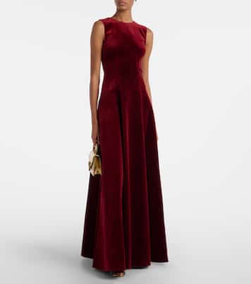 Nodin cotton velvet gown | Emilia Wickstead