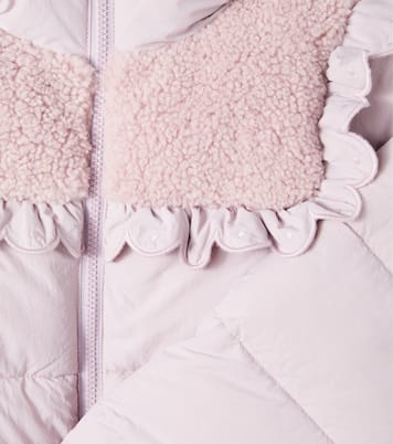 Camila hooded padded ruffled jacket | C'era Una Volta