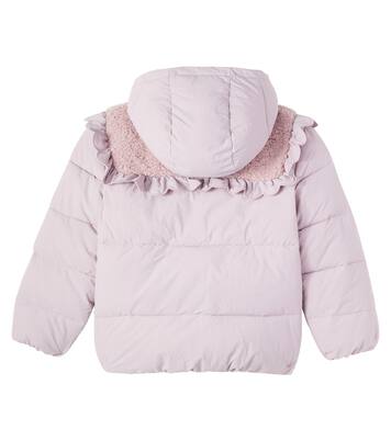 Camila hooded padded ruffled jacket | C'era Una Volta
