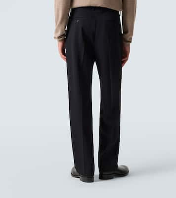 Zev virgin wool straight pants | The Row