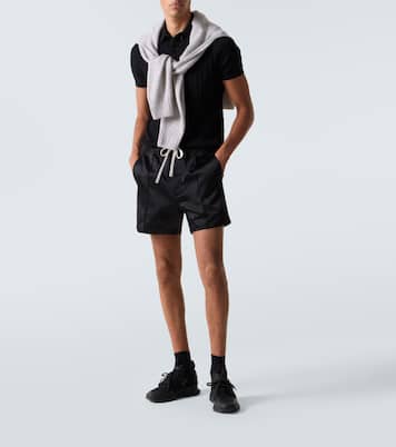 Jago leather-trimmed sneakers | Tom Ford