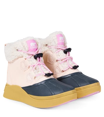 Out N About™ shearling-trimmed suede boots | Sorel Kids