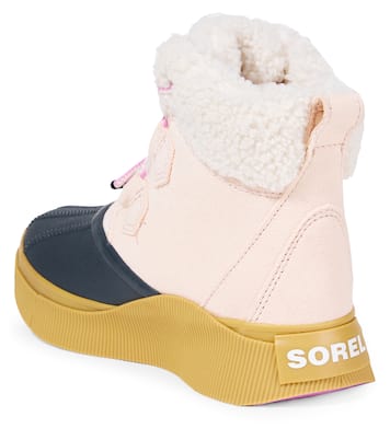 Out N About™ shearling-trimmed suede boots | Sorel Kids