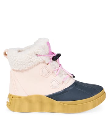 Out N About™ shearling-trimmed suede boots | Sorel Kids