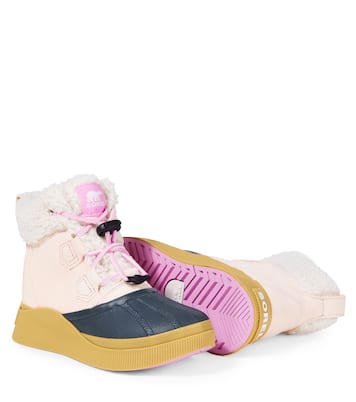 Out N About™ shearling-trimmed suede boots | Sorel Kids