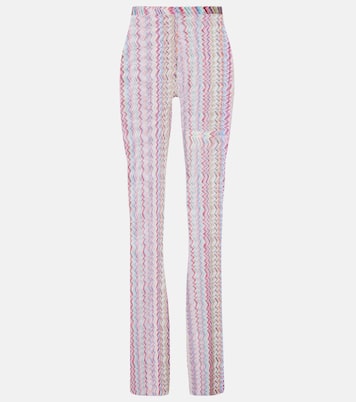Pantalon slim Zigzag à taille haute | Missoni