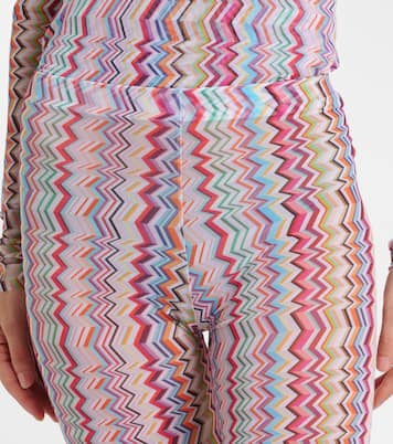 Pantalon slim Zigzag à taille haute | Missoni
