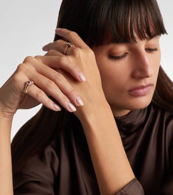 Anello Pompadour Baby in oro 9kt con pietre preziose | Yvonne Léon