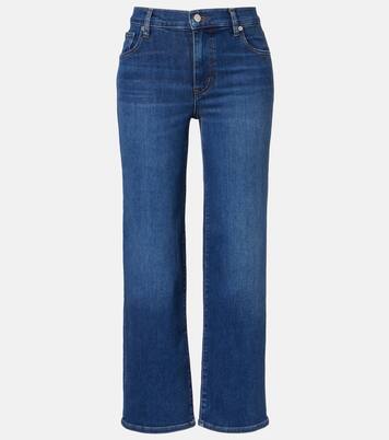 Mid-Rise Straight Cropped Jeans Mellow | Frame