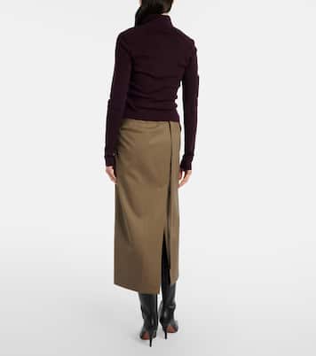 Midirock aus einem Wollgemisch | Victoria Beckham