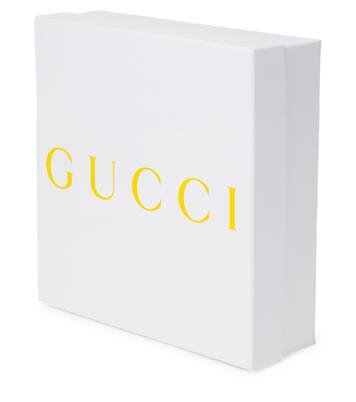 x Euan Roberts Baby cotton beanie, bib, and onesie set | Gucci Kids