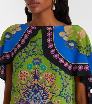 Bedrucktes Maxikleid Magic aus Seide | La DoubleJ