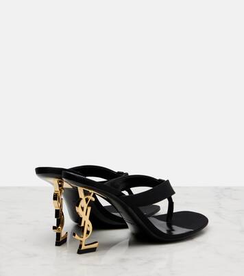 Opyum 85 satin crêpe mules | Saint Laurent