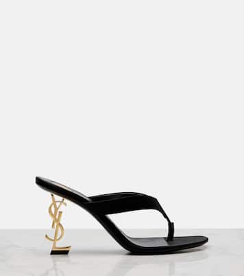 Opyum 85 satin crêpe mules | Saint Laurent