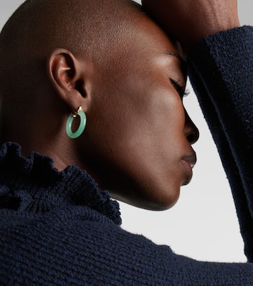 Boucles d’oreilles en or 14 ct et jade | Mateo