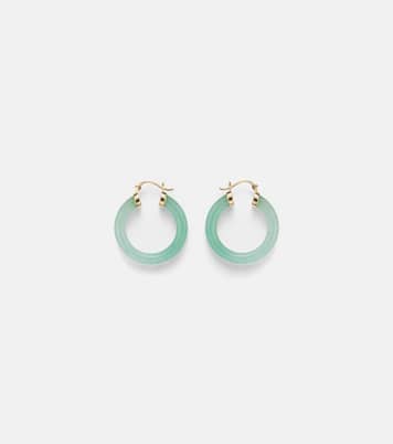 Boucles d’oreilles en or 14 ct et jade | Mateo