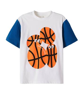 Camiseta de jersey de algodón estampada | Stella McCartney Kids