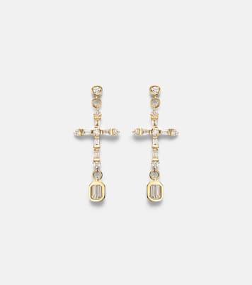 Boucles d’oreilles en or 18 ct (750/1000) avec diamants | Shay Jewelry