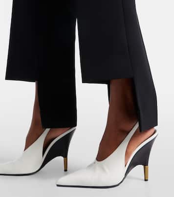 Bella 100 leather slingback pumps  | Khaite