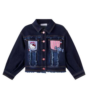 x Hello Kitty patchwork denim jacket | Monnalisa