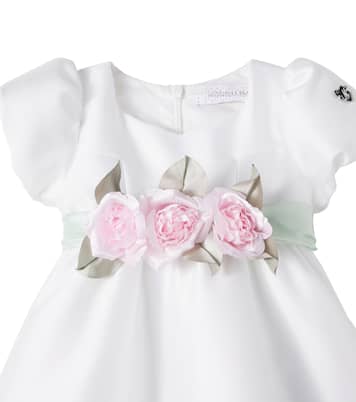 Floral-appliqué dress | Monnalisa