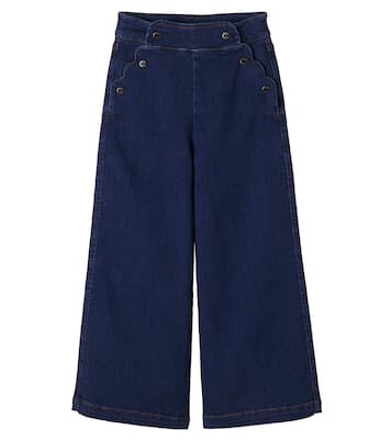 Scalloped wide-leg jeans | Pepa London