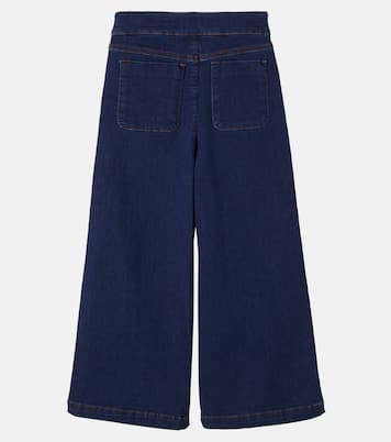 Scalloped wide-leg jeans | Pepa London