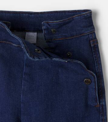 Scalloped wide-leg jeans | Pepa London