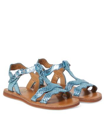 Sandali Plagette in pelle metallizzata | Pom d'Api