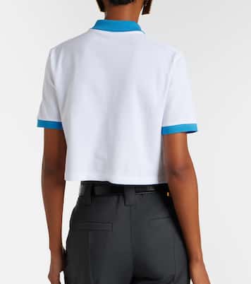 Besticktes Polohemd aus Baumwoll-Piqué  | Versace