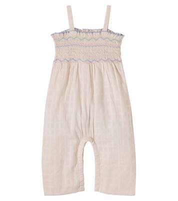 Baby Morli checked cotton jumpsuit | Louise Misha