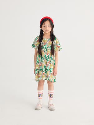 Color Herbalist floral cotton dress | Bobo Choses
