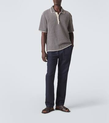 Cotton straight pants | Sunspel