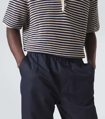 Cotton straight pants | Sunspel