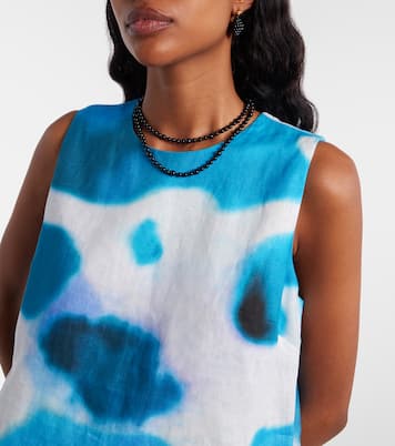 Brea printed linen minidress | Staud