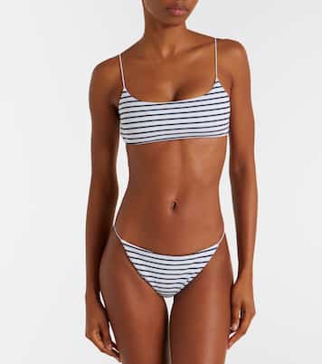 Micro Muse striped bikini top | Jade Swim