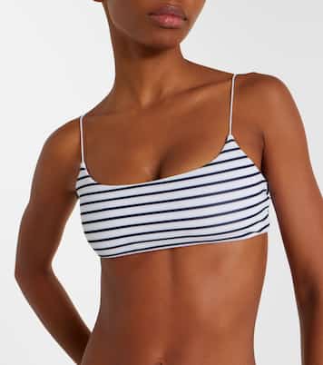 Micro Muse striped bikini top | Jade Swim