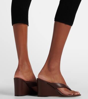 Wedge-Sandalen aus Leder | Gianvito Rossi