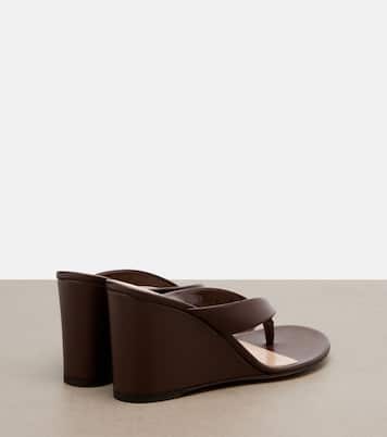 Wedge-Sandalen aus Leder | Gianvito Rossi