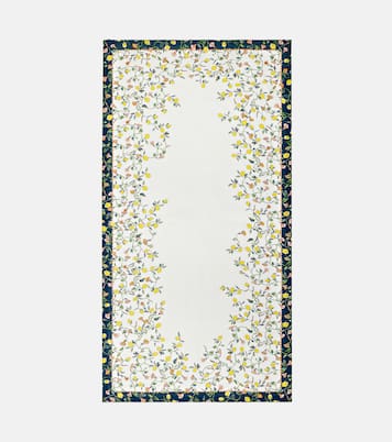 Borboni White Large linen tablecloth | La DoubleJ