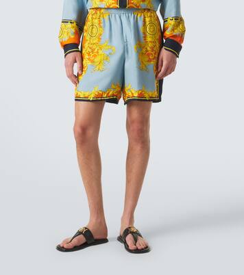 Shorts in raso di seta | Versace