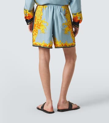 Shorts in raso di seta | Versace