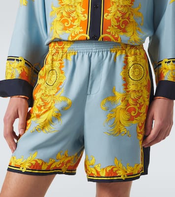 Shorts in raso di seta | Versace
