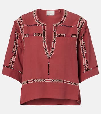 Fiosa embroidered silk blouse | Isabel Marant