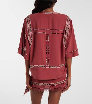 Fiosa embroidered silk blouse | Isabel Marant