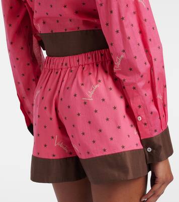 Printed cotton shorts | Valentino