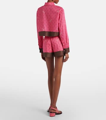 Printed cotton shorts | Valentino