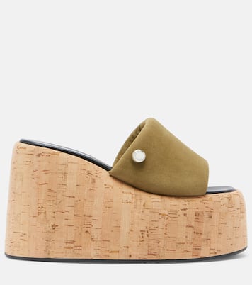 Mochi suede platform slides | The Attico